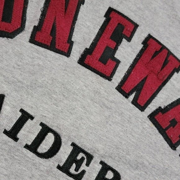 Vintage Stonewall Raiders Embroidered Neff Gray Crew Neck Sweater Large - Picture 3 of 9